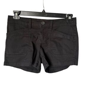 UNIONBAY Women's Delaney Stretch Chino Shorts Black Size 7 Casual